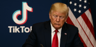 US President Donald Trump signs an executive order to sell TikTok