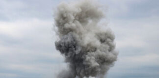 explosion against the sky