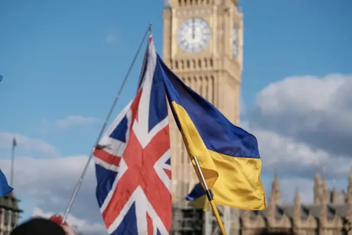 британія україна Прапори Британії та України