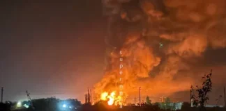 Пожежа на електропідстанції у Волгоградській області