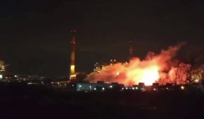 Наслідки удару по хімзаводу у Брянській області