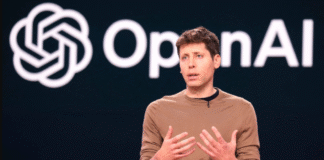 Сем Альтман під час виступу — генеральний директор OpenAI