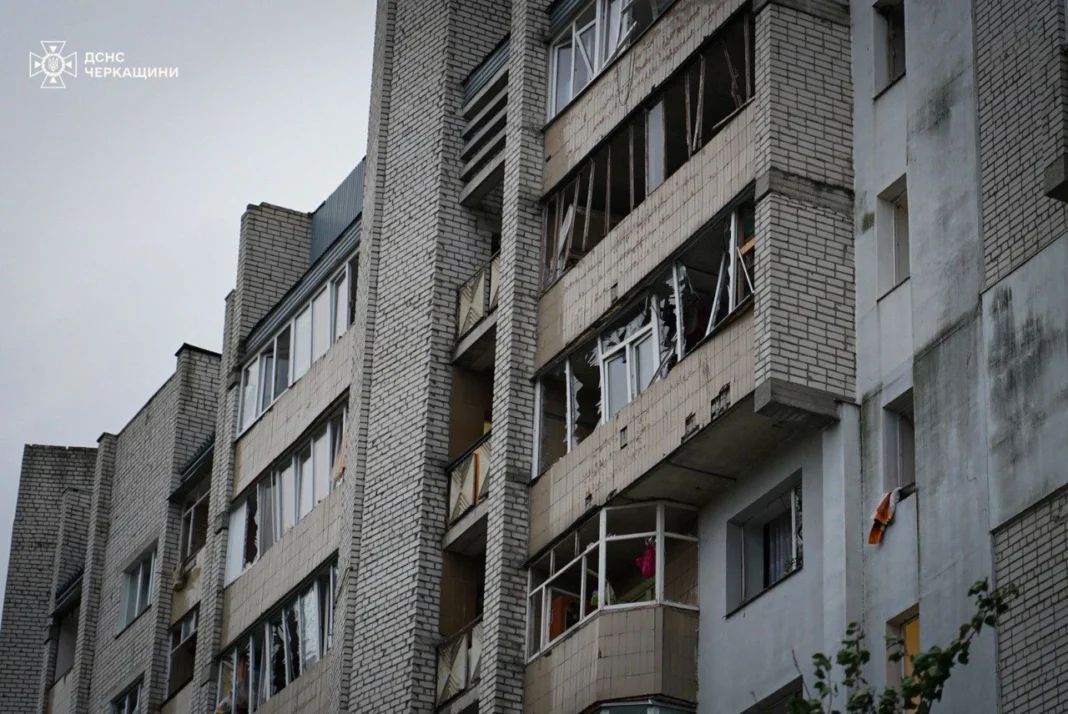 Consequences of the attack in Cherkasy region