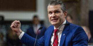 Міністр оборони США Піт Гегсет виступає на зустрічі НАТО