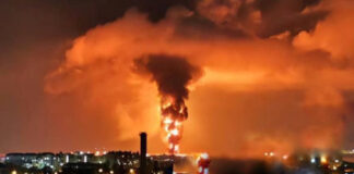 Oil depot in Feodosia