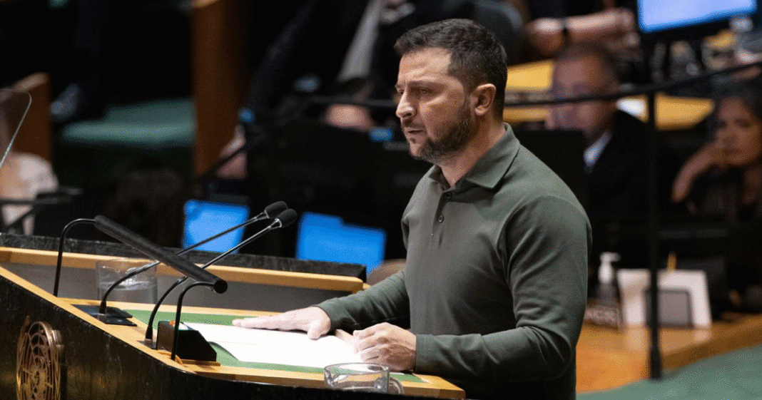 Президент України Володимир Зеленський під час виступу в ООН