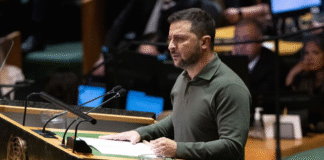 Президент України Володимир Зеленський під час виступу в ООН