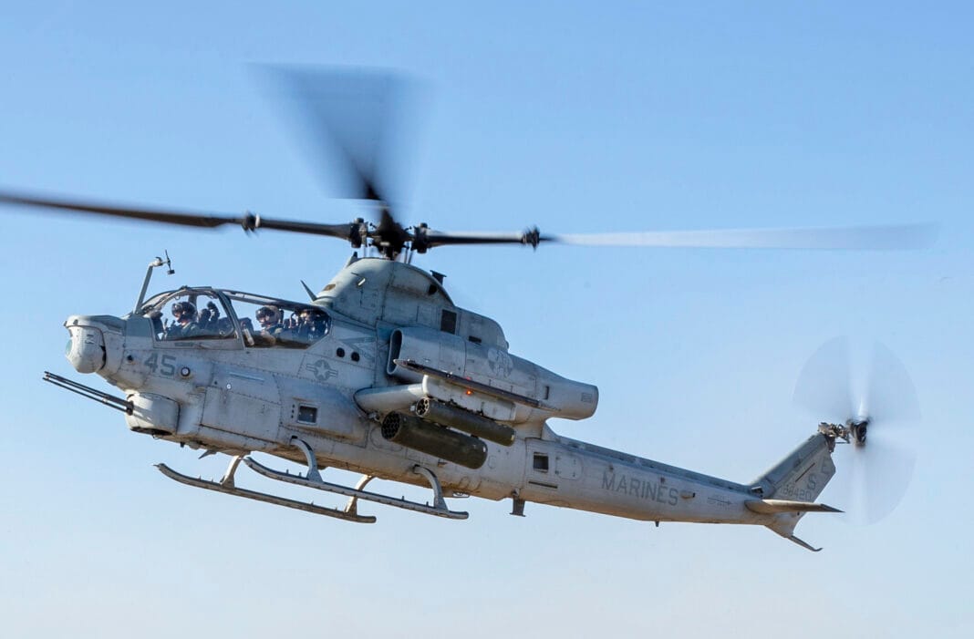 American combat helicopter AH-1Z Viper