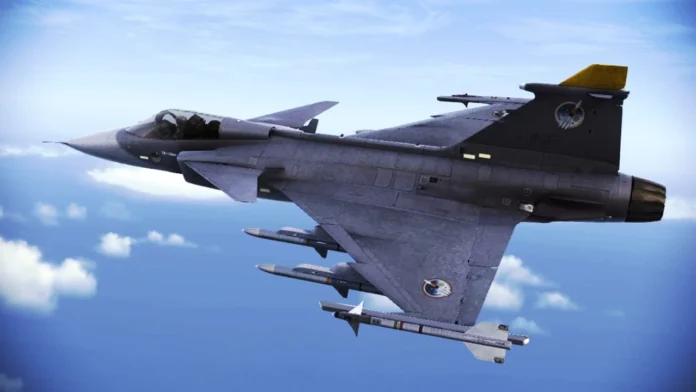 Gripen_C_Infinity Винищувач Saab JAS 39 Gripen у польоті