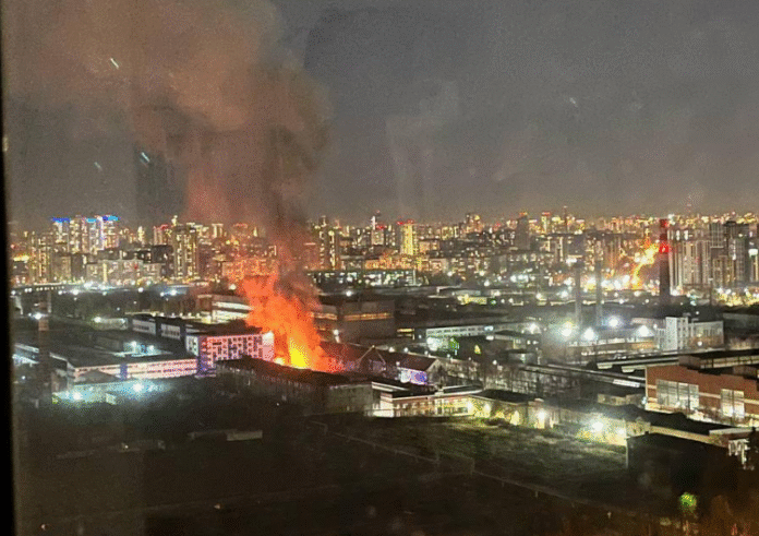 Screenshot_1 Пожежа на Уральському турбінному заводі в Єкатеринбурзі