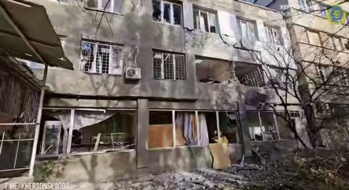 Screenshot_10 Зруйнована дитяча лікарня після російського обстрілу в Херсоні