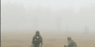 Затоплені окопи російських військових у районі Шебекіно після прориву дамби, жовтень 2025 року.