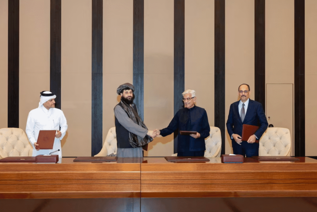 Screenshot_3 Defence Ministers of Afghanistan and Pakistan sign ceasefire agreement in Doha