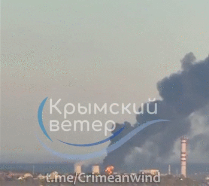 Screenshot_4 Пожежа на Сімферопольській ТЕЦ у Гресівському