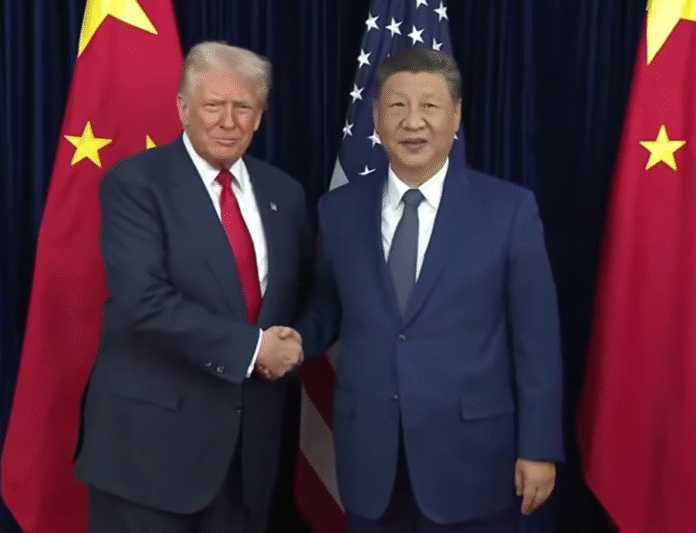 Screenshot_4 Президент США Дональд Трамп і лідер Китаю Сі Цзіньпін під час переговорів у Пусані