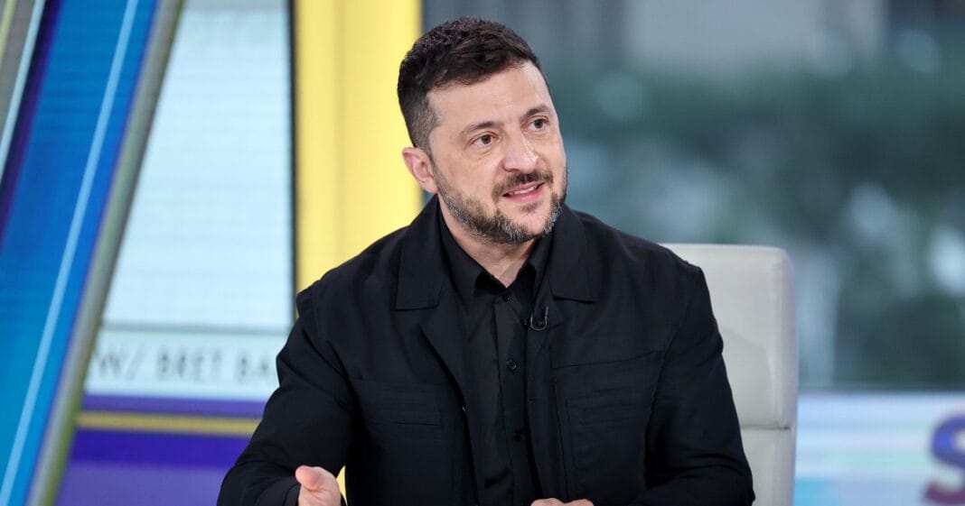 Президент Володимир Зеленський під час інтерв’ю Fox News, 2025 рік