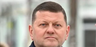 Валерій Залужний під час публічного виступу