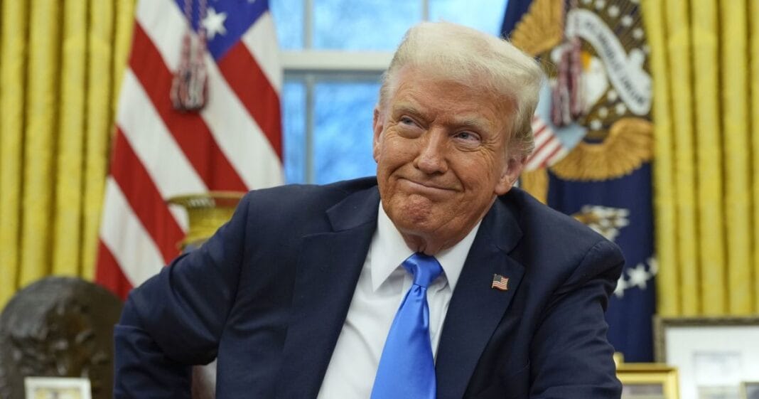 US President Donald Trump speaking in Washington, DC, October 2025.