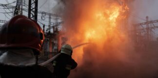 Наслідки російського обстрілу теплоелектростанції ДТЕК