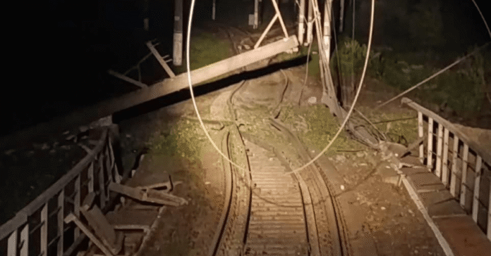 koliya Зруйнована залізнична колія після обстрілу у Ніжині