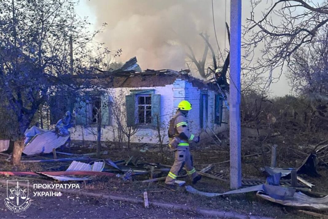 KAB rocket bomb destroyed residential buildings