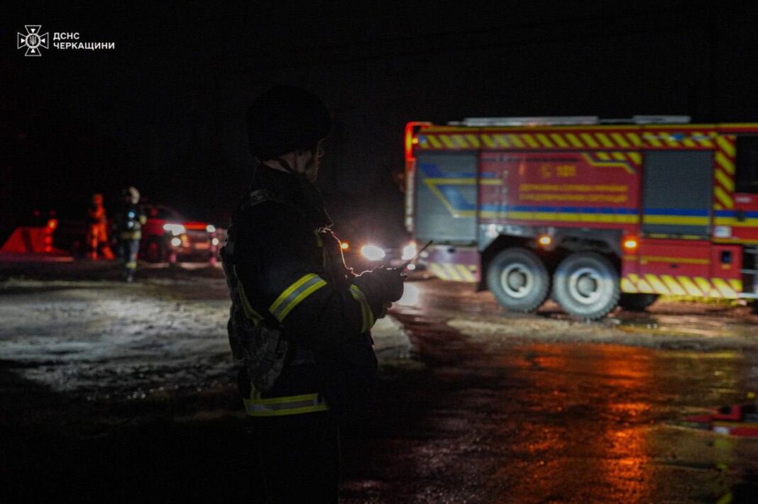 Russia attacks infrastructure in Cherkasy region