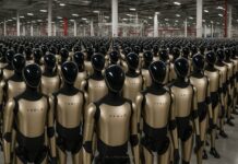 Ілон Маск створює «мільйонну армію» гуманоїдних роботів Optimus Humanoid robot “Optimus” from Tesla