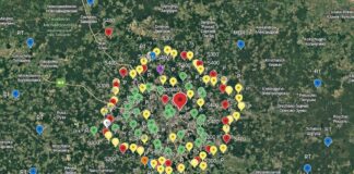 Позиції систем ППО навколо москви на супутниковому знімку