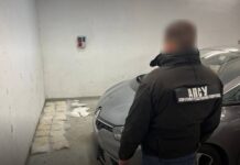 На Львівщині викрили міжнародний канал постачання наркотиків Пакети з наркотиками, вилучені прикордонниками на пункті пропуску «Угринів», жовтень 2025 року.