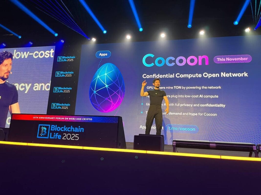 Pavel Durov presents the Cocoon project