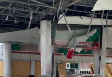 Російський дрон атакував АЗС у Сумах АЗС у Сумах після влучання дрона типу «Італмас»