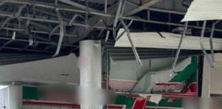 АЗС у Сумах після влучання дрона типу «Італмас»