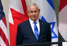 Israeli Prime Minister Benjamin Netanyahu during a speech in the Knesset