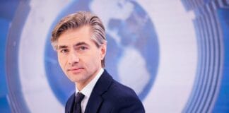 Minister of Foreign Affairs of Lithuania Gabrielius Budrys during his speech