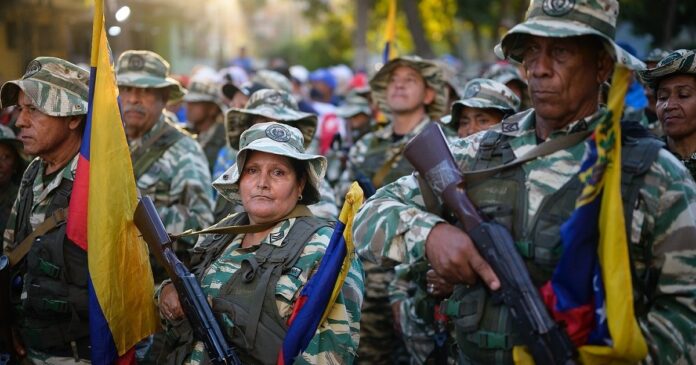 24150ada-e1566b87eaf7f553095963b23de4947c Військові Венесуели під час навчань у Каракасі