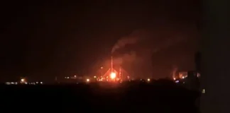 Fire and explosions at the Saratov refinery