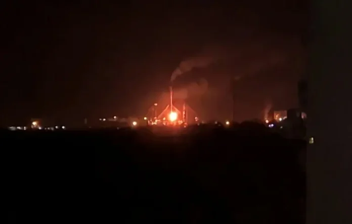 Fire and explosions at the Saratov refinery