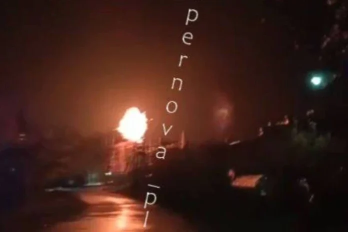 Пожежа на території підстанції в Ульяновській області РФ