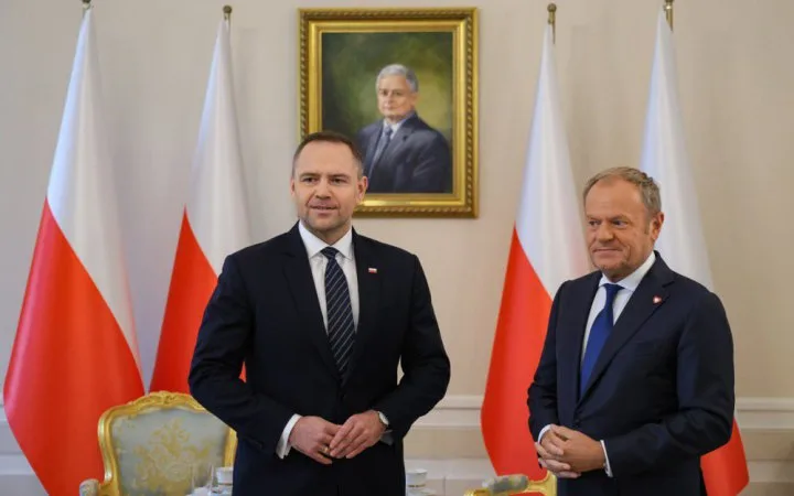 Президент Польщі Марек Навроцький і прем’єр Дональд Туск