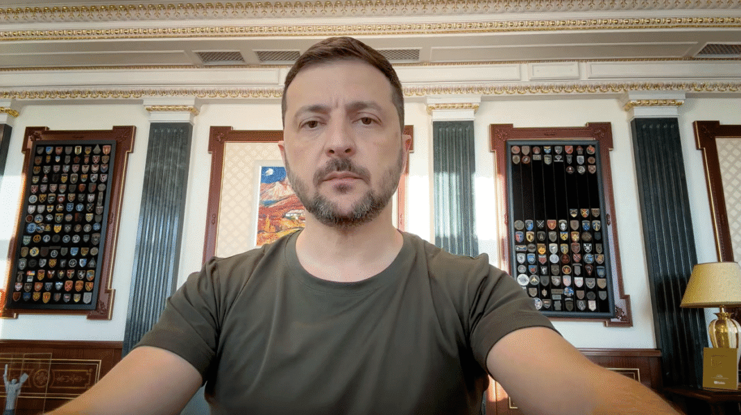 Президент Володимир Зеленський під час звернення