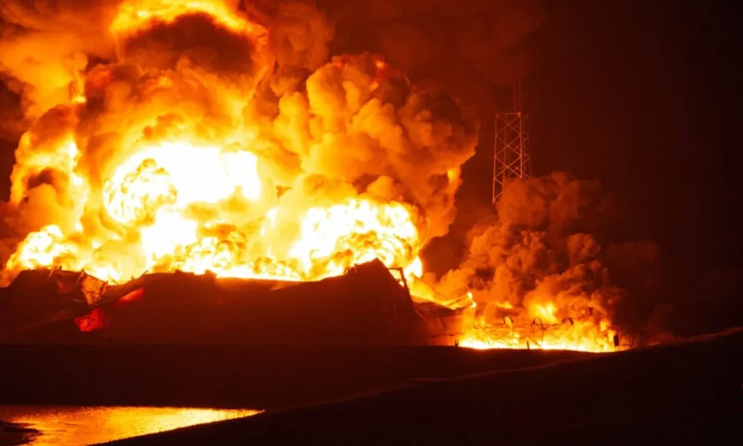 Naftogaz's infrastructure destroyed. Illustrative photo