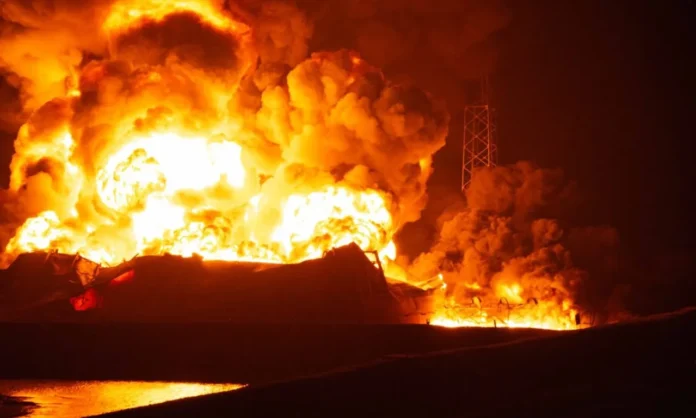 Naftogaz's infrastructure destroyed. Illustrative photo