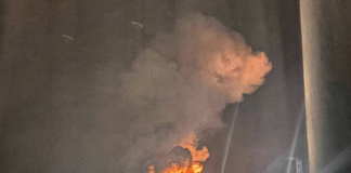 Пожежа на нафтовому терміналі в Новоросійську