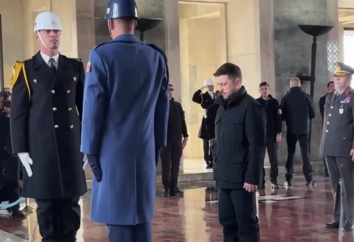 Screenshot_1 President of Ukraine Zelensky pays tribute to Mustafa Kemal Ataturk in Ankara