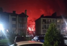 An aircraft maintenance hangar in Taganrog has been hit