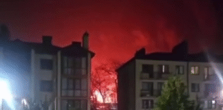 An aircraft maintenance hangar in Taganrog has been hit