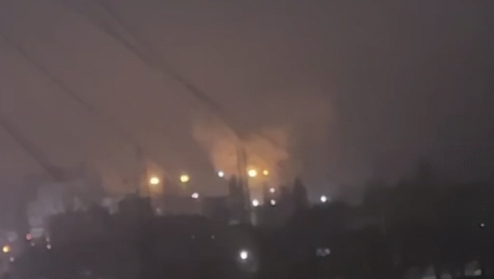 Пожежа на ТЕЦ-1 у Воронежі після атаки безпілотників