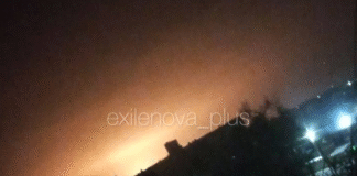 Fire at the Stavrolen chemical plant in Budyonovsk