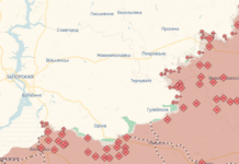 Російські війська просуваються правим флангом до Запоріжжя Карта бойових дій на півдні України за даними DeepState