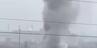 Damage to Rosgvardia military camp in Grozny caused by UAV strike